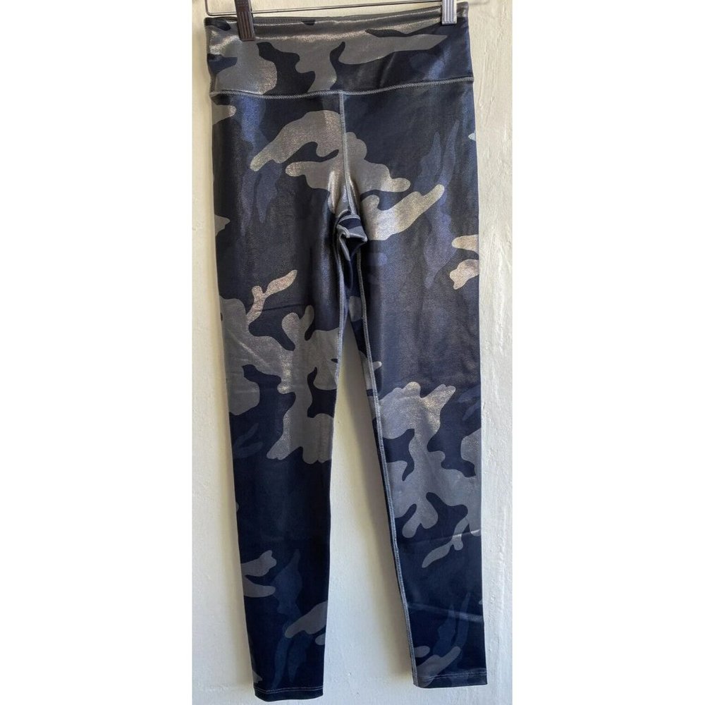 COPY - Noli Guerra Leggings Small x 26" Inseam Shiny Gray Blue Camo NWOT